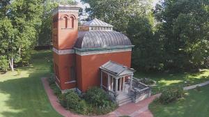 Aerial shot depicting General Lew Wallace's Study (closer)