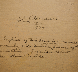 Mark Twain wrote his opinion of Lew Wallace's writing: