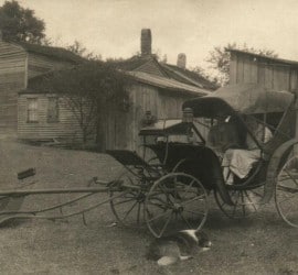 General Lew Wallace's carriage when owned by the Oliver family in 1915