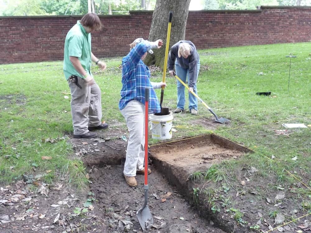 Visitors participate in archaeology during History Beneath Us