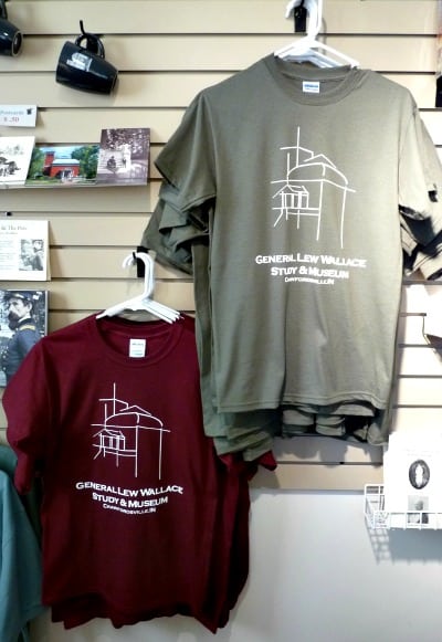 T-shirts for sale in the gift shop