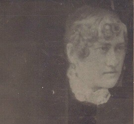 A double-exposed photograph supposedly depicting a spirit