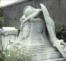 Angel of Grief created by William W. Story to mark the grave of his wife.