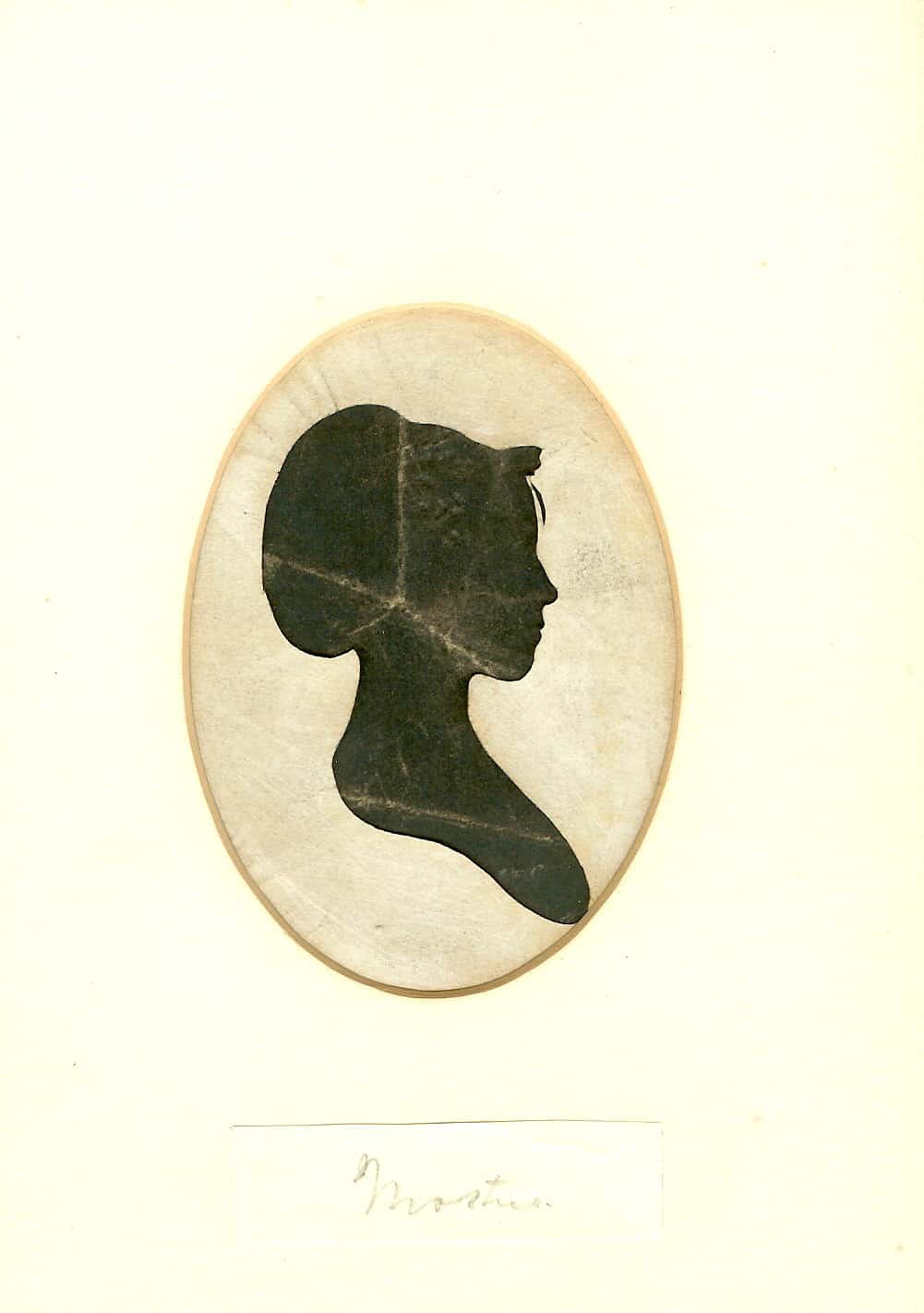 Silhouette drawing of Esther French Test Wallace