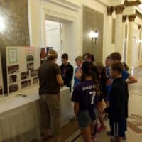 Camp participants tour the Masonic Temple