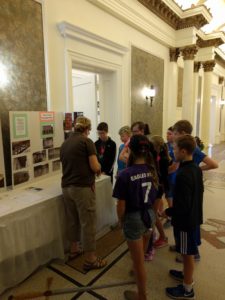 Camp participants tour the Masonic Temple