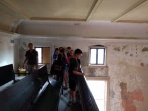 Camp participants tour the Masonic Temple
