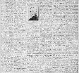 Front page of the New-York Tribune showing Lew Wallace's Obituary
