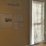 One wall of the exhibit room at General Lew Wallace Study & Museum