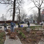 Park Day volunteers working hard