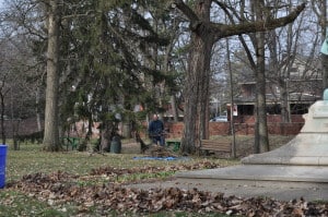Park Day volunteers working hard