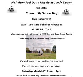 Community Soccer flyer