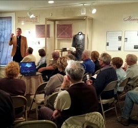 Kevin Getchell speaks at a Civil War lecture
