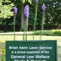 An Adopt-A-Spot garden on the Lew Wallace Study grounds