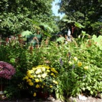 An Adopt-A-Spot garden on the Lew Wallace Study grounds