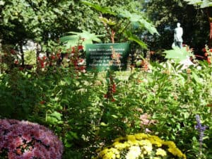 An Adopt-A-Spot garden on the Lew Wallace Study grounds