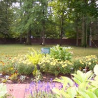 An Adopt-A-Spot garden on the Lew Wallace Study grounds