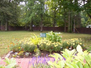 An Adopt-A-Spot garden on the Lew Wallace Study grounds