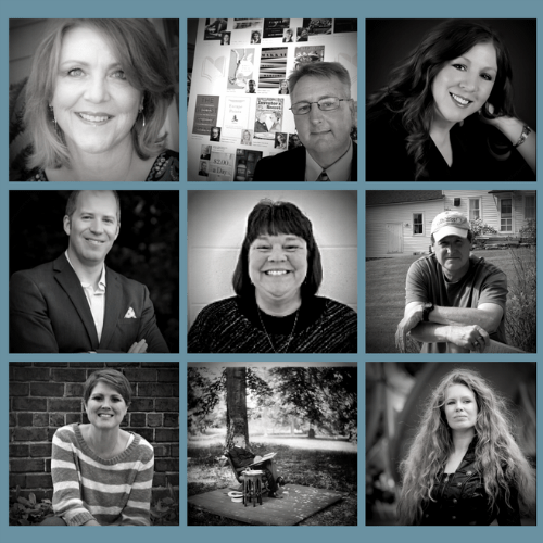 Collage of authors participating in the 2017 Hoosier Author Fair