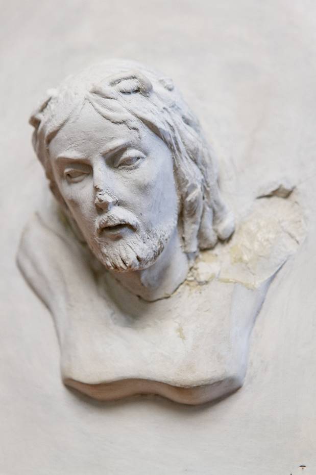 Lew Wallace's study in plaster of Jesus