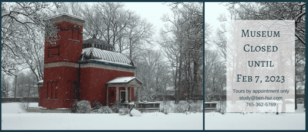 The General Lew Wallace Study & Museum is closed for the season. The Museum will reopen in February 2023.